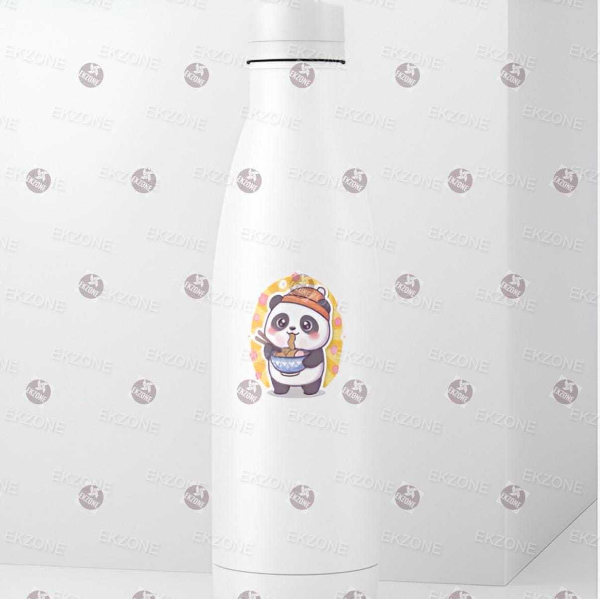 Cute Panda Eating Ramen Sticker | Kawaii Noodle Bowl Decal | Cozy Foodie Art | Panda Lover Vinyl | Anime Aesthetic Laptop | Asian Food Gift