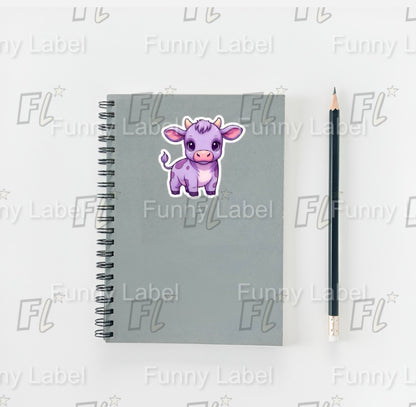 Purple Cow Sticker