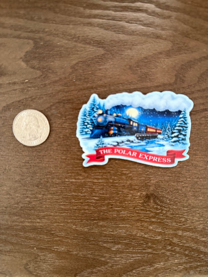 Polar Express Sticker – Magical Christmas Train Label for Gifts & Crafts