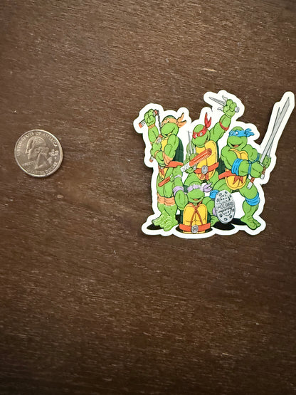 Teenage Mutant Ninja Turtles Sticker Pack | TMNT Decals | Ninja Turtles Gift | 90s Nostalgia Vinyl | Raphael Leonardo Donatello Michelangelo