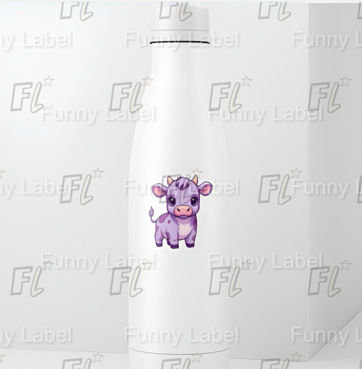 Purple Cow Sticker