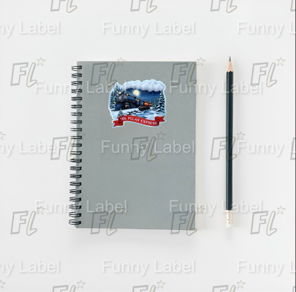 Polar Express Sticker – Magical Christmas Train Label for Gifts & Crafts