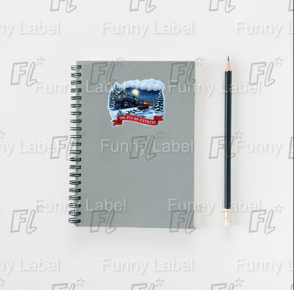 Polar Express Sticker – Magical Christmas Train Label for Gifts & Crafts