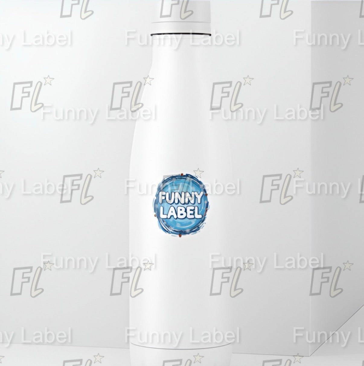 Funny Winter Label Sticker – Christmas Snowflake Vinyl Die-Cut