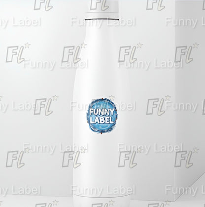 Funny Winter Label Sticker – Christmas Snowflake Vinyl Die-Cut