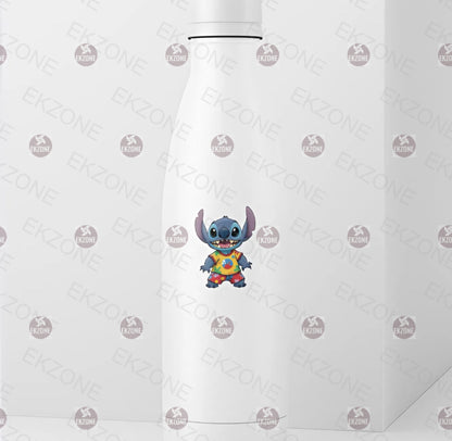 Stitch Hawaiian Outfit Sticker | Lilo & Stitch Disney Decal | Tropical Aloha Art | Cute Alien Vinyl | Summer Beach Fan Gift | Laptop Decal