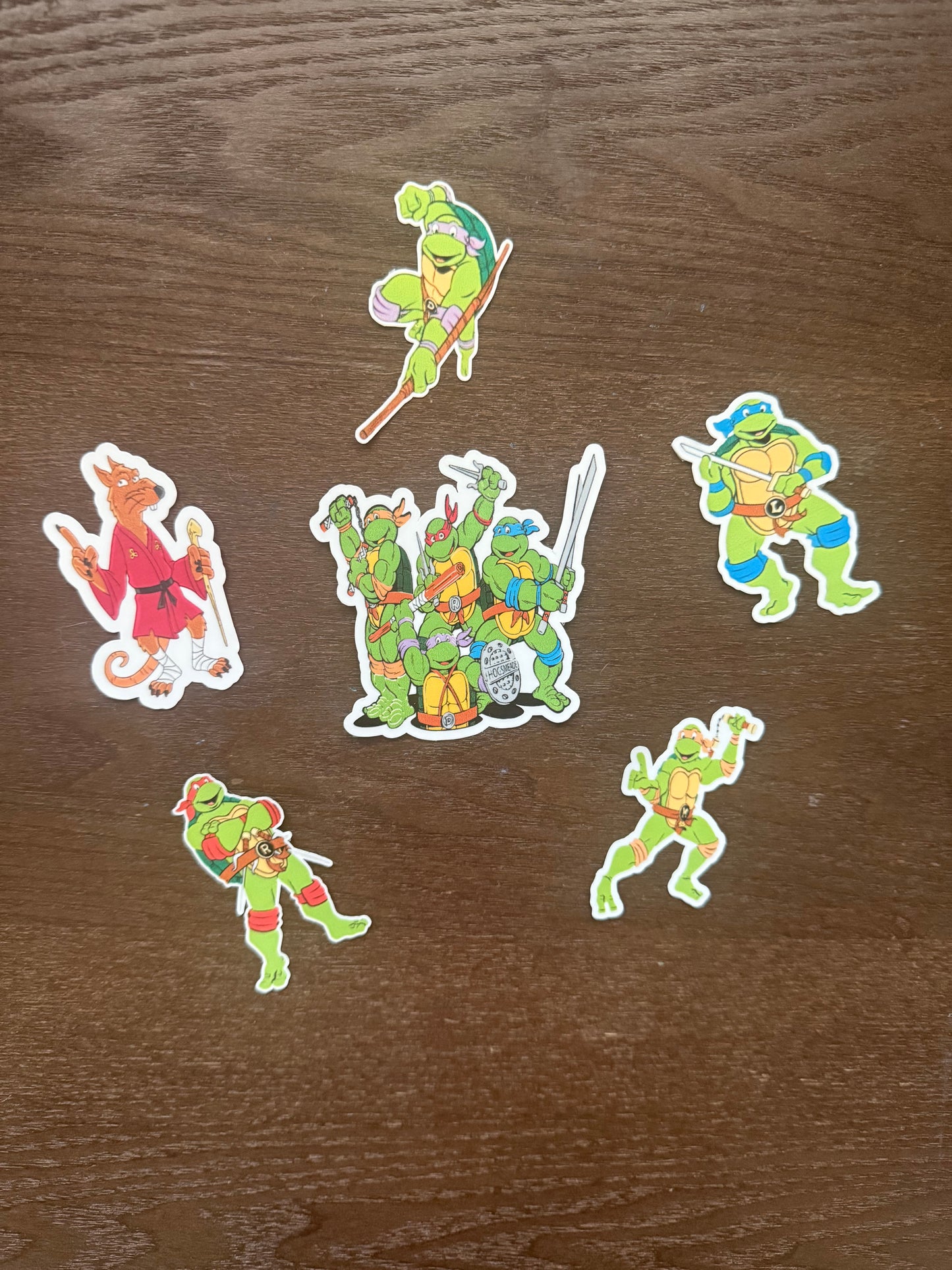 Teenage Mutant Ninja Turtles Sticker Pack | TMNT Decals | Ninja Turtles Gift | 90s Nostalgia Vinyl | Raphael Leonardo Donatello Michelangelo