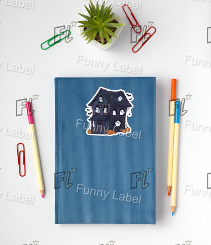 Haunted Manor Glow-in-the-Dark Cute Ghost Sticker