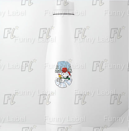 Snoopy Snow Angel Sticker | Woodstock Winter Play Decal | Peanuts Christmas Activity Vinyl