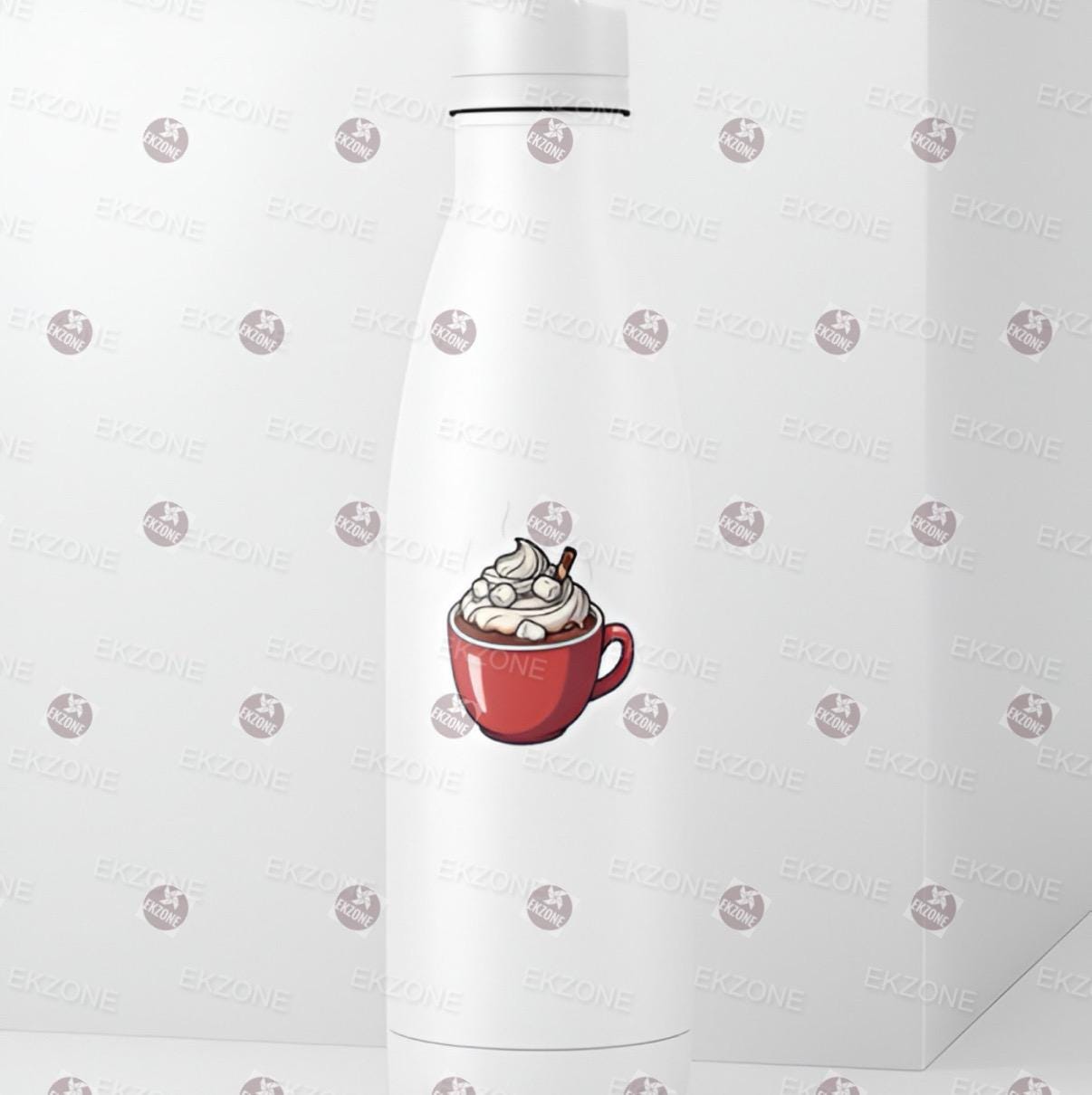 Hot Chocolate Sticker | Cozy Winter Drink Decal | Marshmallow Cocoa Art | Festive Holiday Vinyl | Hot Cocoa Lover Gift | Christmas Mug