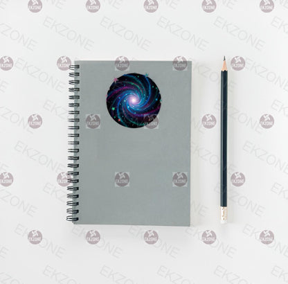 Glow in the Dark Galaxy Sticker | Psychedelic Space Decal | Celestial Cosmos Art | Luminous Star Vinyl | UV Reactive Universe Gift | Magical