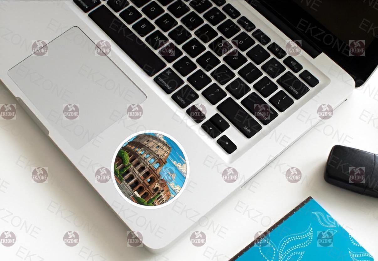 Rome Colosseum Sticker | Italian Landmark Decal | Travel Souvenir Art | Roman Empire Vinyl | Europe Trip Gift | Pop Art Rome Laptop Sticker