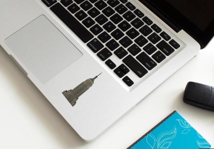Empire State Building Sticker - NYC Landmark Decal - New York City Vinyl Sticker - NYC Sticker - NYC Decal for Laptop, Water Bottle, Phone