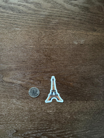 Eiffel Tower Sticker - Paris France Landmark Decal - Travel Souvenir Vinyl Sticker for Laptop, Planner-Waterproof Vinyl Sticker for Phone-