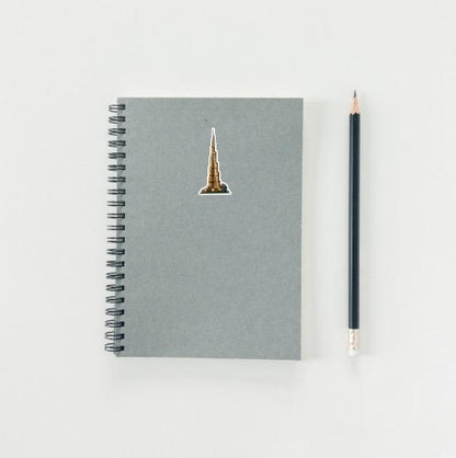 Burj Khalifa Sticker - Dubai UAE Landmark Decal - Dubai Sticker - Burj Khalifa Skyscraper Decal - Dubai UAE Sticker - Water Bootle Sticker -