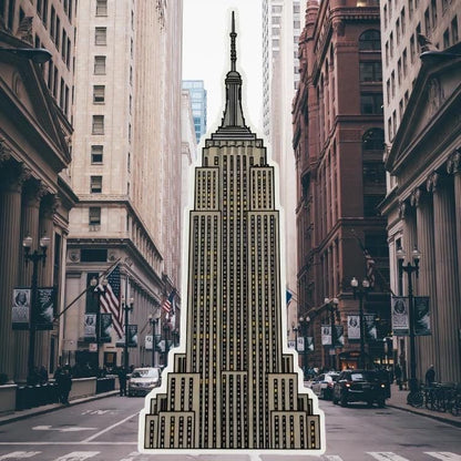 Empire State Building Sticker - NYC Landmark Decal - New York City Vinyl Sticker - NYC Sticker - NYC Decal for Laptop, Water Bottle, Phone