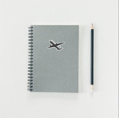 Airplane Sticker - Passenger Jet in Flight Decal - Aviation Lover Vinyl Sticker - Passenger Jet Airplane Sticker -Laptop Sticker