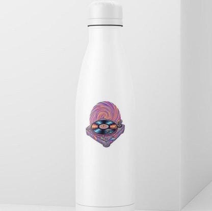 Glow in the Dark Turntable Sticker | Psychedelic Vinyl Decal | Trippy Music Lover Gift | Retro DJ Gear Sticker | UV Reactive Record Player