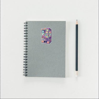 Glow in the Dark Ghost Claw Machine Sticker | Kawaii Spooky Decal | Pastel Art | Arcade Game Sticker | Cute Ghost Vinyl | Laptop Sticker