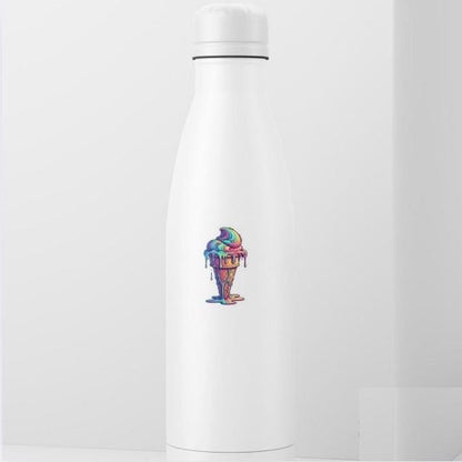 Glow in the Dark Melting Ice Cream Sticker | Psychedelic Dessert Decal | Trippy Food Art | Colorful Ice Cream Cone Vinyl | UV Reactive Sweet