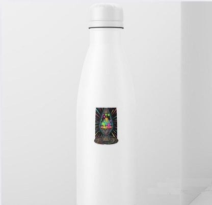 Glow in the Dark Lava Lamp Sticker | Psychedelic Retro Decal | Trippy Hippie Art | 70s Vibe Light Sticker | UV Reactive Vinyl|Laptop Sticker