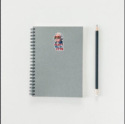 Party Like It's 1776 George Washington Sticker | 4th of July Decal | Funny Patriotic Art | Founding Father Vinyl | American History Gift |