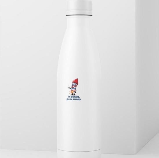 I'm Sparkling, Give Me A Minute Firework Sticker | Funny 4th of July Decal | Tired Meme Art | Patriotic Humor Vinyl | Coffee Lover Gift