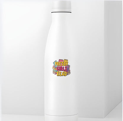 Pretty Girls Read Sticker | Empowering Book Lover Decal | Feminist Reading Quote | Colorful Bookworm Vinyl | Literacy Gift | Bold Reader