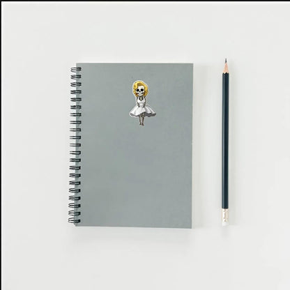 Marilyn Monroe Skeleton Sticker | Hollywood Icon Decal | Spooky Classic Film Art | Vintage Glamour Skull Vinyl | Day of the Dead Gift |