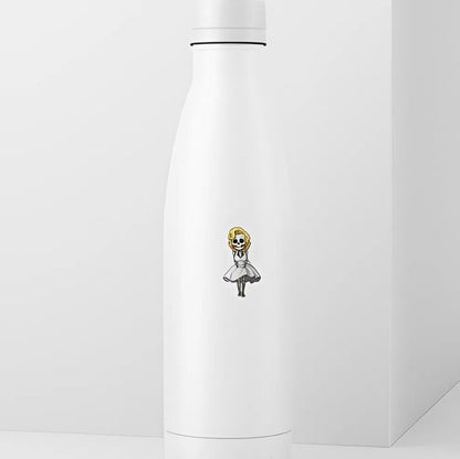 Marilyn Monroe Skeleton Sticker | Hollywood Icon Decal | Spooky Classic Film Art | Vintage Glamour Skull Vinyl | Day of the Dead Gift |