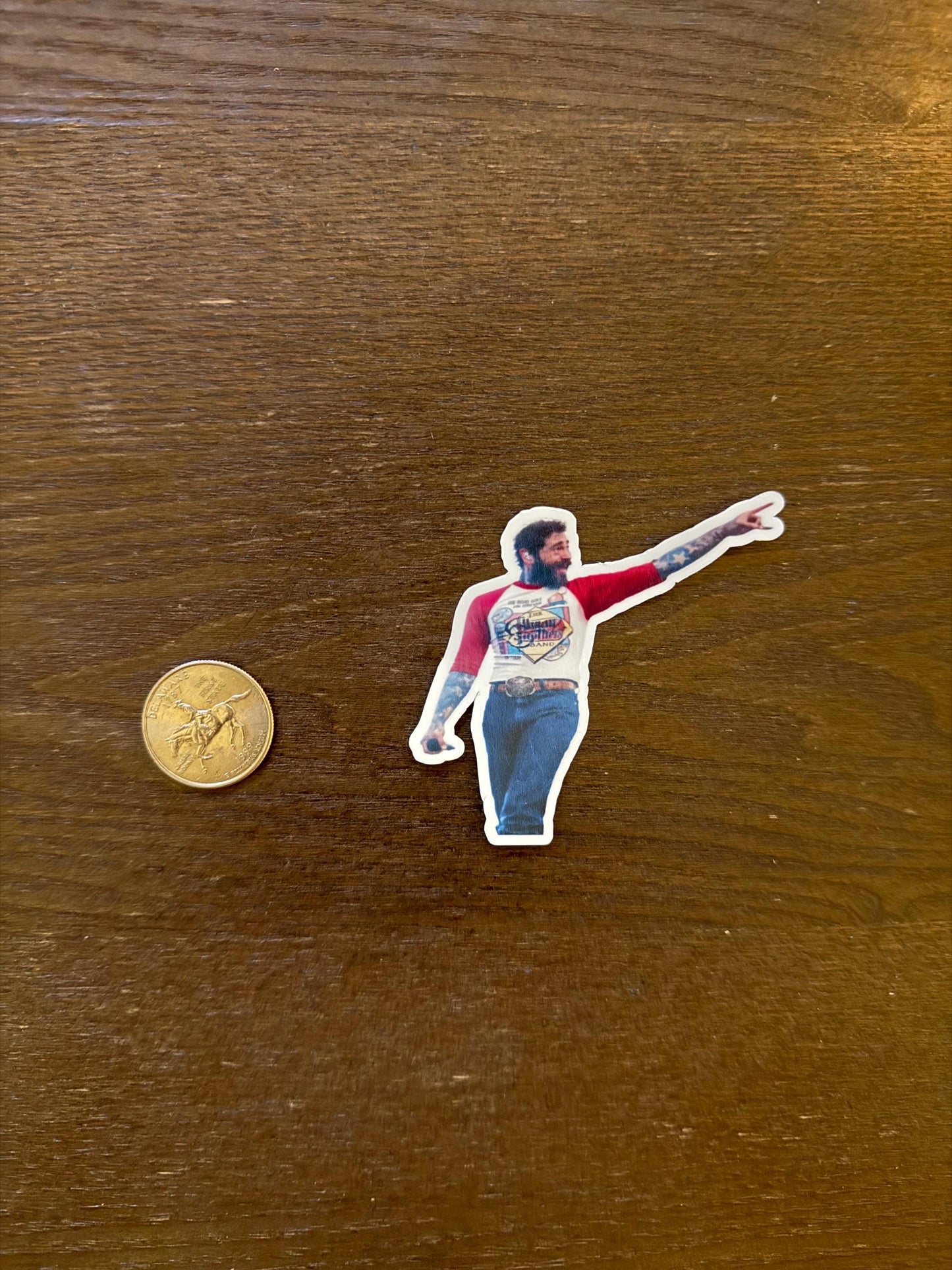 Post Malone Concert Sticker | Posty Fan Gift | Rapper Pop Star Art | Music Fan Gift | Posty Pointing Vinyl | Posty Rock Star | Celebrity