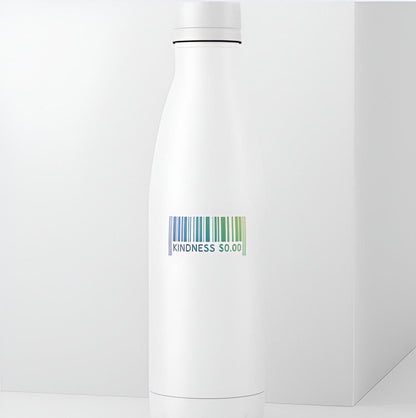 Kindness 0.00 Barcode Sticker | Positive Message Decal | Affordable Kindness Art | Pay It Forward Vinyl | Motivational Laptop Sticker