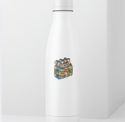 Happy Birthday Beer Six-Pack Sticker | Funny Drink Decal | Beer Lover Gift | Craft Beer Art | Party Celebration Vinyl | Birthday Present |