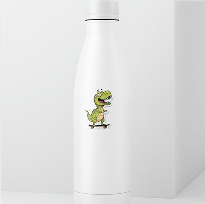 T-Rex Skateboarder Sticker | Funny Dinosaur Decal | Skater Dino Art | Tyrannosaurus Rex Vinyl | Unique Skater Gift | Cool Dino Laptop Decal