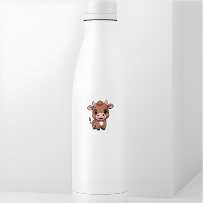 Cute Baby Cow Sticker | Adorable Calf Decal | Farm Animal Art | Kawaii Cow Vinyl | Livestock Lover Gift | Wholesome Dairy Farm Laptop Decal