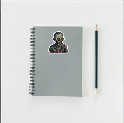 Realistic Zombie Head Sticker | Gruesome Undead Decal | Horror Monster Art | Walking Dead Fan Vinyl | Halloween Ghoul Laptop Sticker | Scary