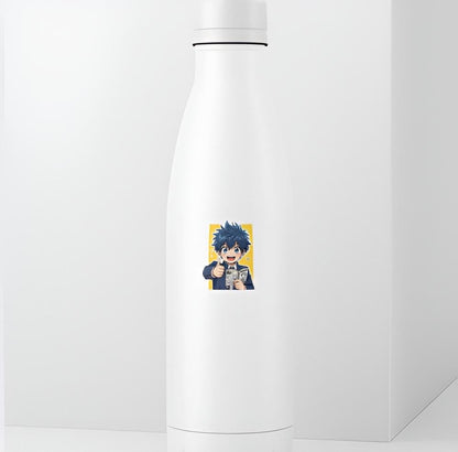 Cute Anime Boy Reading Manga Sticker | Thumbs Up Shonen Decal | Otaku Fan Art | Japanese Animation Vinyl | Manga Lover Gift | Kawaii Decal