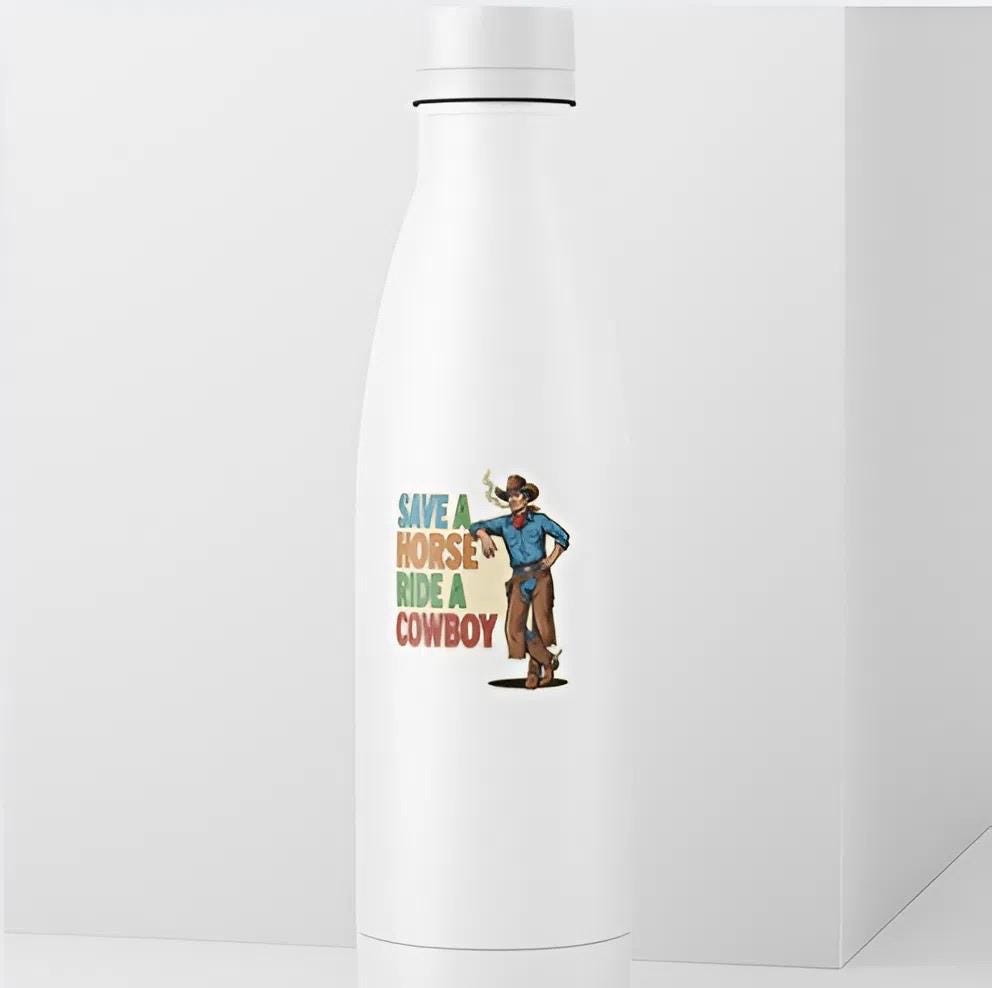 Save a Horse Ride a Cowboy Sticker | Funny Country Music Decal | Western Quote Art | Cowgirl Humor Vinyl | Line Dancing Gift | Rodeo Lover