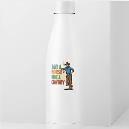 Save a Horse Ride a Cowboy Sticker | Funny Country Music Decal | Western Quote Art | Cowgirl Humor Vinyl | Line Dancing Gift | Rodeo Lover