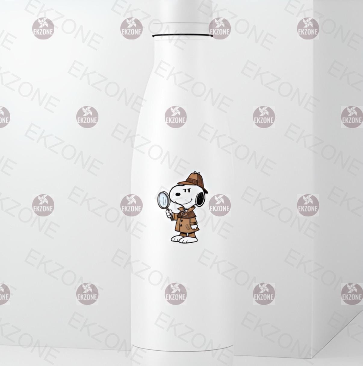Snoopy Detective Sticker | Peanuts Mystery Decal | Sherlock Holmes Dog Art | Investigator Vinyl | Cartoon Spy Fan Gift | Nostalgic Character