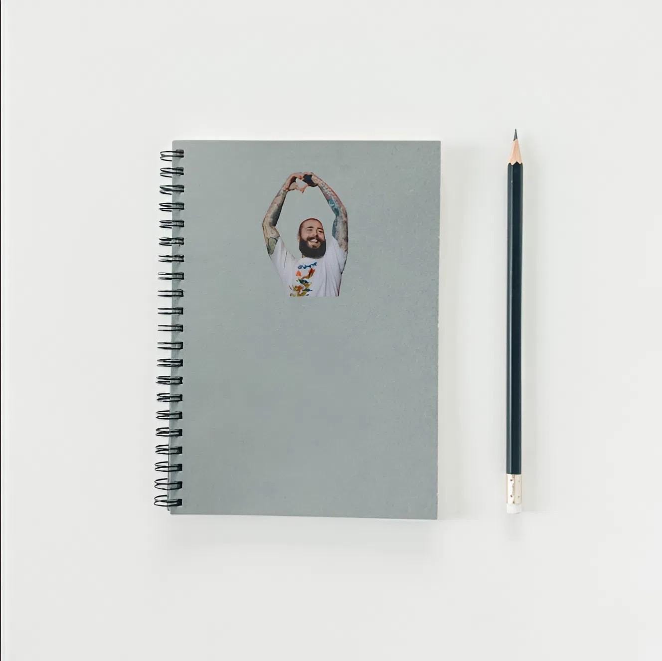 Post Malone Heart Hands Sticker | Posty Love Decal | Celebrity Fan Art | Music Lover Gift | Happy Pop Star Vinyl | Posty Fan Gift