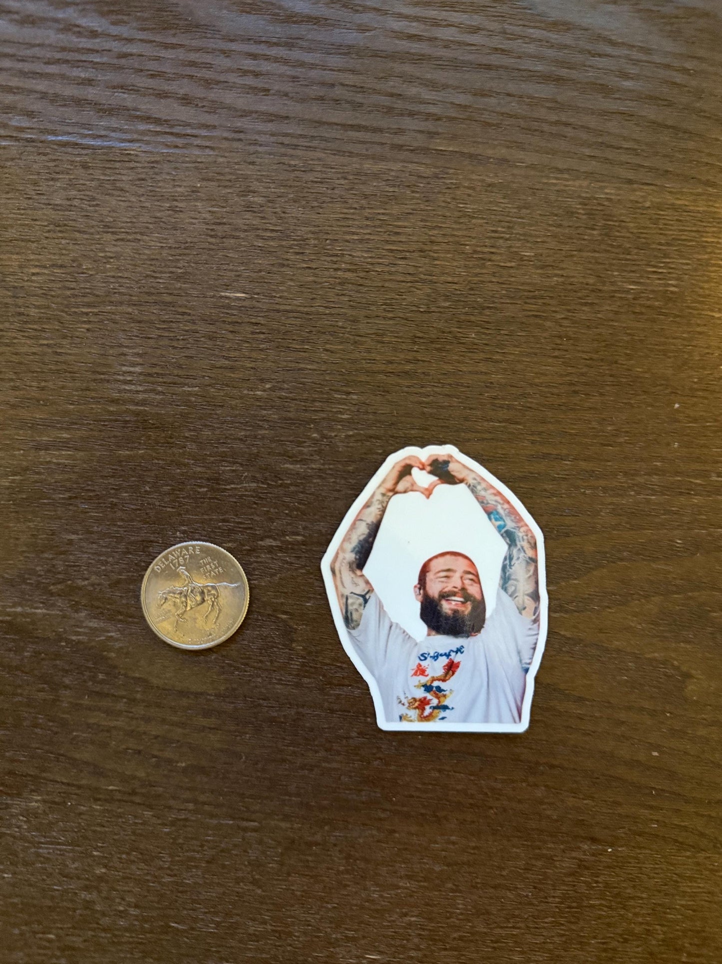 Post Malone Heart Hands Sticker | Posty Love Decal | Celebrity Fan Art | Music Lover Gift | Happy Pop Star Vinyl | Posty Fan Gift