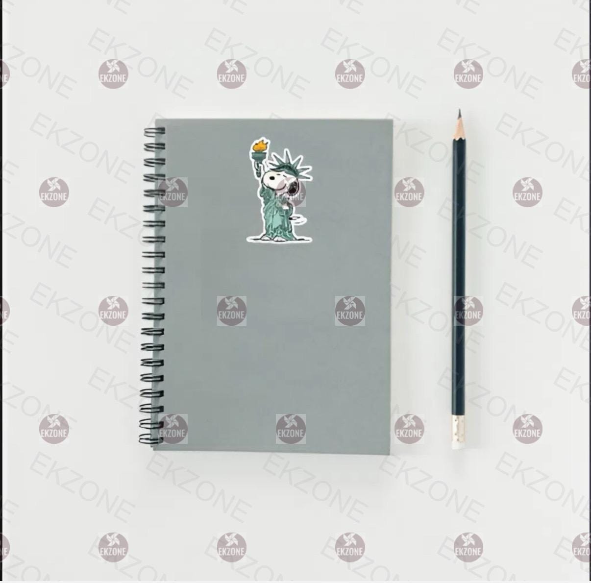 Snoopy Statue of Liberty Sticker | Peanuts USA Patriotic Decal | American Icon Art | New York City Vinyl | Freedom Dog Lover Gift |