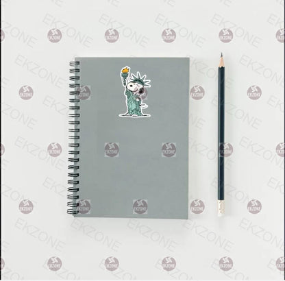Snoopy Statue of Liberty Sticker | Peanuts USA Patriotic Decal | American Icon Art | New York City Vinyl | Freedom Dog Lover Gift |