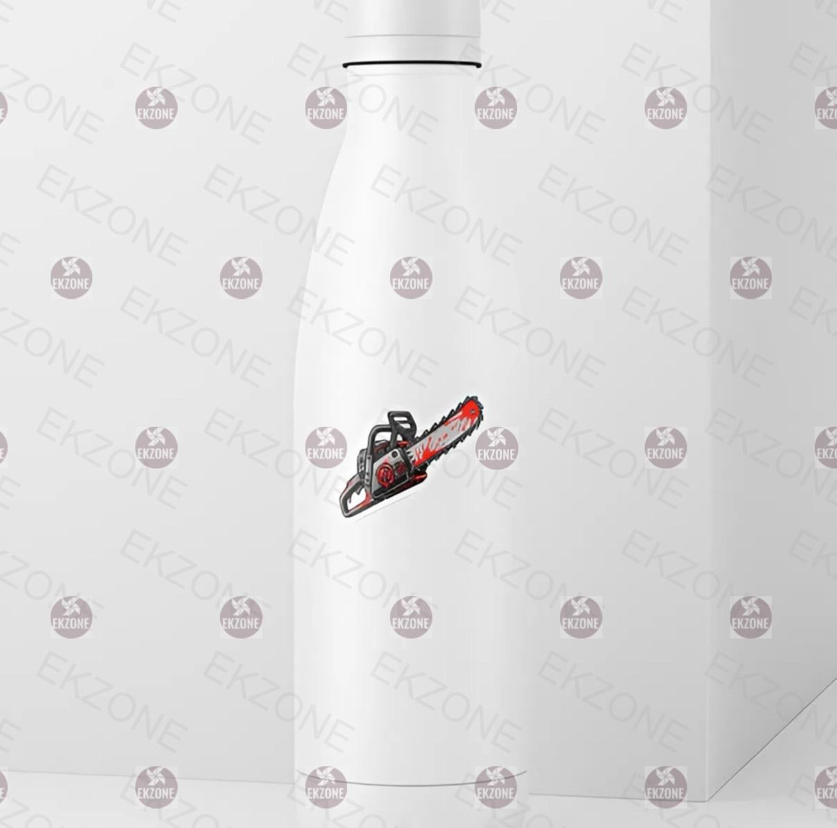 Bloody Chainsaw Sticker | Horror Movie Decal | Spooky Season Art | Chainsaw Massacre Vinyl | Halloween Gore Fan Gift | Edgy Horror Laptop