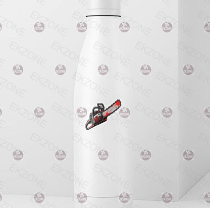 Bloody Chainsaw Sticker | Horror Movie Decal | Spooky Season Art | Chainsaw Massacre Vinyl | Halloween Gore Fan Gift | Edgy Horror Laptop