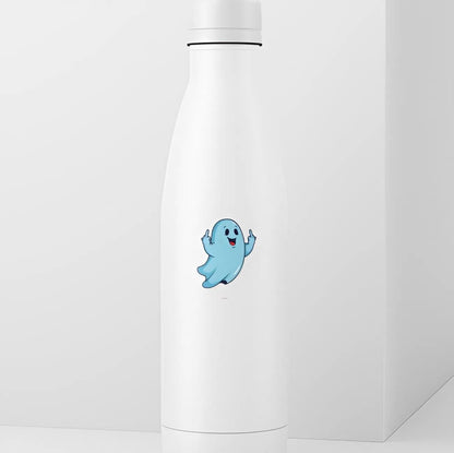 Glow in the Dark Ghost Sticker| Funny Middle Finger Decal | Edgy Spooky Art | Rude Humorous Vinyl | Attitude Ghost Gift | UV Reactive Sweary