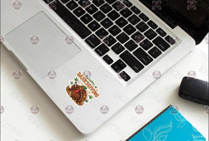 Happy Danksgiving Turkey Sticker | Funny Cannabis Thanksgiving Decal | Stoner Holiday Pun Art | Weed Leaf Vinyl | Quirky Fall Decor