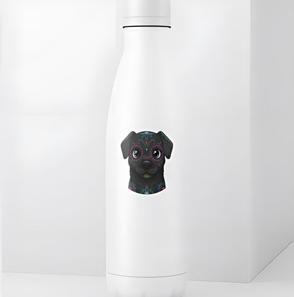 Sugar Skull Dog Sticker | Día de los Muertos Pet Decal | Calavera Dog Art | Black Dog Vinyl | Colorful Day of Dead Gift | Dante from Coco