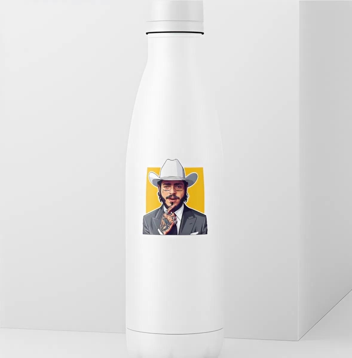Post Malone Cowboy Hat Suit Sticker | Posty Portrait Decal | Modern Western Pop Art | Celebrity Fan Vinyl | Music Lover Gift | Posty Gift
